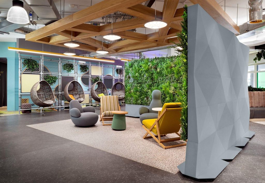 foliascreen - artificial plant wall for office